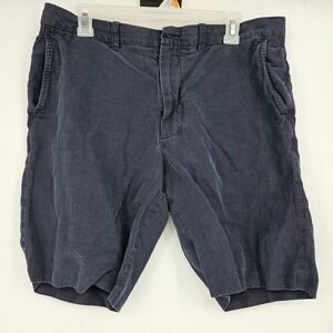 Tommy Bahama Shorts Mens 33 Blue Chino Casual Preppy Golf Silk Linen Soft